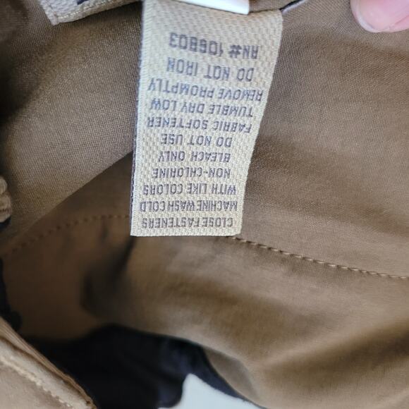 Duluth Trading Co Size L x 32 Men's DuluthFlex Dry on the Fly Pants Dark Tan - Picture 7 of 7